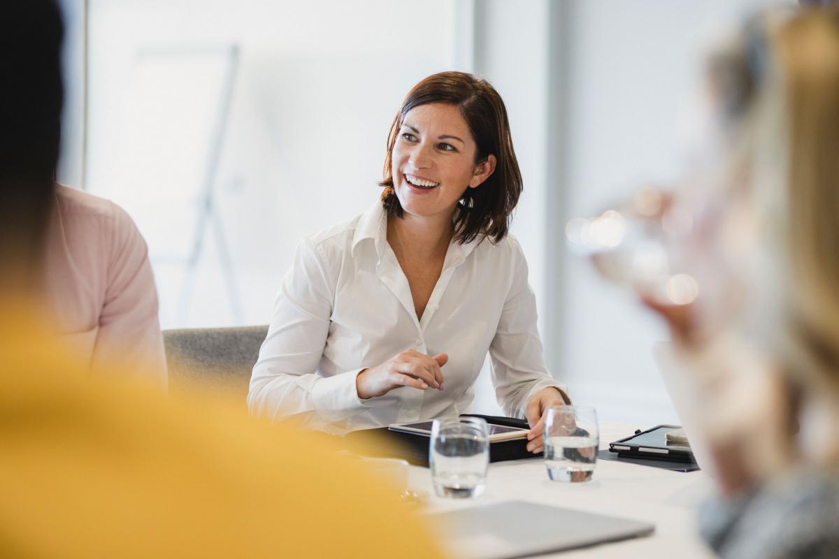 DEI Standard Smiling Businesswoman